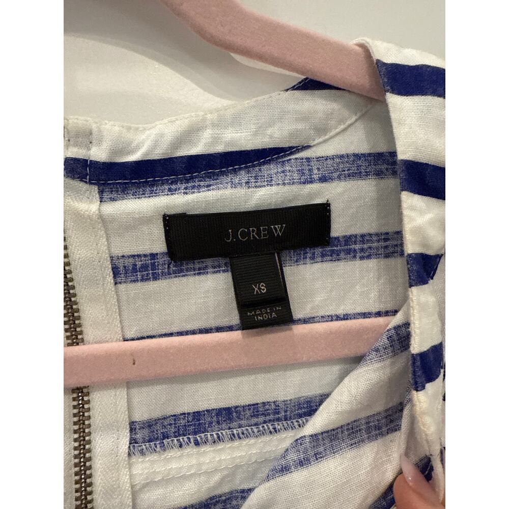 J. Crew and A New Day Summer Dress Bundle (2) Striped Linen, sz XS - Picture 8 of 14